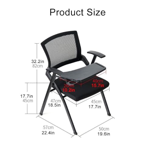 Cadeira Dobrável Para Treinamento Com Mesa Cadeira De Escritório Da Equipe Cadeira De Conferência Co