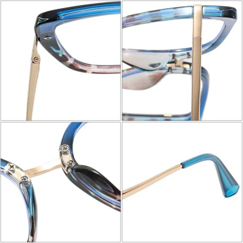 Lunettes rétro bicolore œil de chat : l'accessoire tendance du quotidien - 3