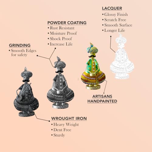 Articles cadeaux originaux vitrine et figurines de table en métal - 4