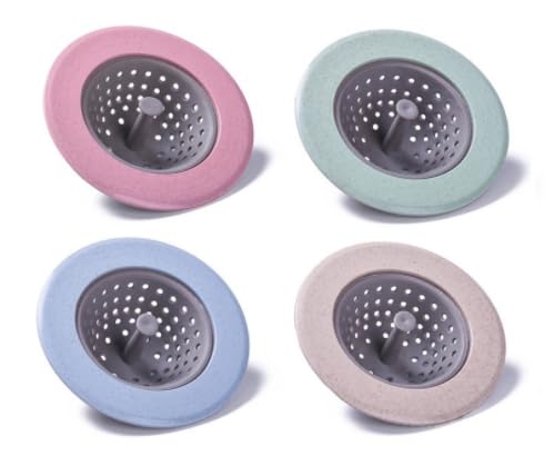 Set de 4 coladores de silicona para fregadero 4.5 pulgadas