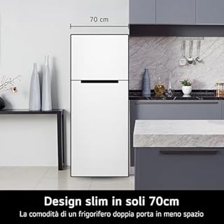 LG GTBV44PYBKD Réfrigérateur double portes 70 cm Classe E 461L Connectivité WiFi avec application Thinq connexions plates, technologie de refroidissement porte et linéaire, écran externe, compresseur