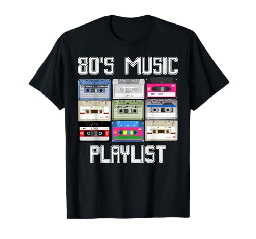80er Jahre Tshirt Retro Motto Kassette - 80's Music Playlist T-Shirt