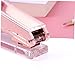Stapler Metal Office Desktop Stapler Pink Office Book Binding Tools Portable Staplers Fashion Office Supplies for Office School Daily Use