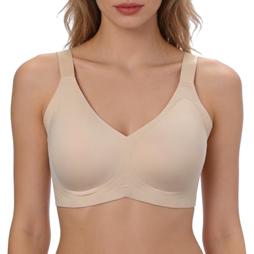 Soutien-gorge push-up galbant et invisible Jelly Bra col en V confort
