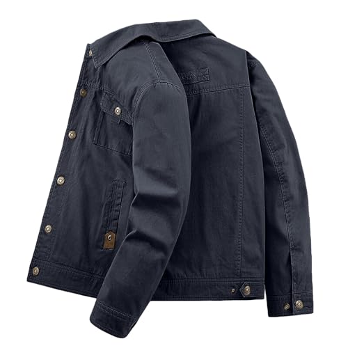 Winter Coats for Men Warm Fleece Lined Thicken Vintage Hunting Long Sleeve Big and Tall Zip Up Plush Streetwear2