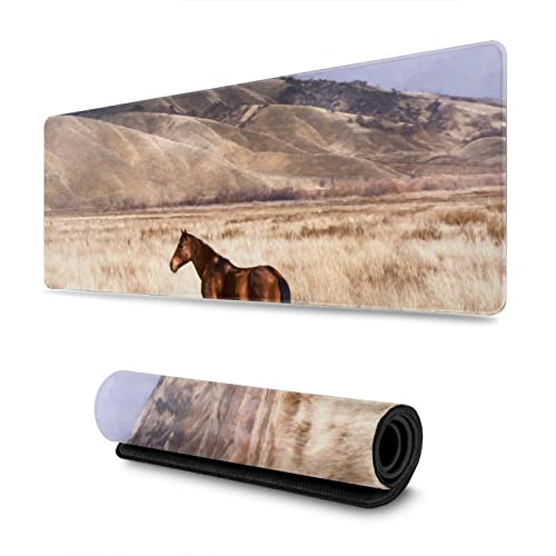 Painting oilpainting Large Gaming Mouse pad,, with Non-Slip Base (11.8x31.5 inches), Comfortable, Foldable, Suitable for desktops, laptops, Keyboards, etc.