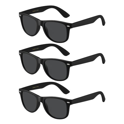 MASDUN 3 Pack Polarized Retro Sunglasses for Women Men, Classic Retro Sun Glasses, for Driving Travel Outdoor