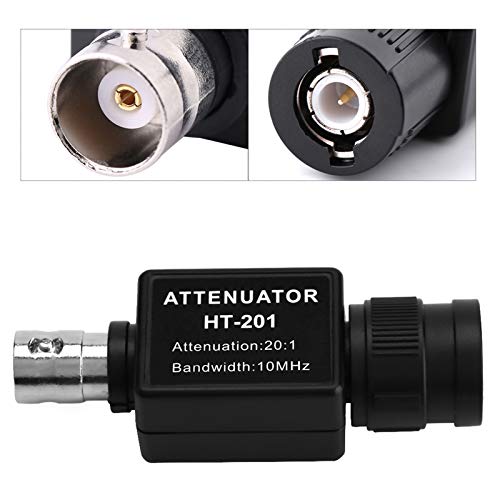 Signaldämpfer, HT201 Signaldämpfung 20: 1 Passive Dämpfung mit 10 MHz Bandbreite 20 V bis 1 V für das Oszilloskop und die Unterstützung der Automobilmessung