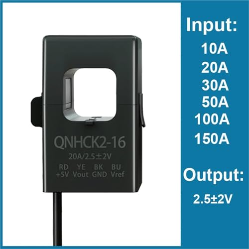 Sensor de corriente de efecto Hall de núcleo dividido con salida de 2,5V y 100A 5