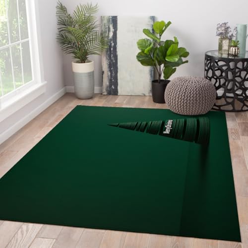 Tapis de salon moderne vert sapin de Noël pour votre entrée