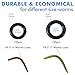 TRUSCEND Fishing Downriggers Wacky Rigging Soft Plastic Worms or Rubber Fishing Worms Perfect for Bass Fishing-300Pcs Rings for 3
