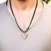 BlueRica Shark Tooth on Adjustable Black Cord Necklace (3U)