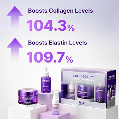 Image of BIOHEAL BOH [Cardi B's Pick] Probioderm 3D Lifting Skincare Set | Korean Night Cream, Serum & Hydrating Face Mist for Lifting & Firming | Perfect Anti-Aging Routine for Dry, Dull, Saggy Skin