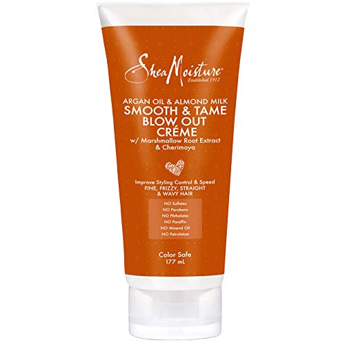 sheamoisture argan oil & almond milk smooth & tame blow out creme 6 fl oz