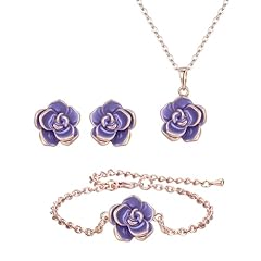 11_Purple Necklace+Earrings+Bracelet