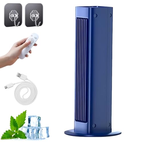 BreezaMax Air Conditioner, Breezamax Portable Ac, Breeza Max Tragbare Klimaanlage Kühlventilator Leise, Mobile Klimageräte Kühlventilator ohne Bohren mit 3 Geschwindigkeitsstufen (Blau)