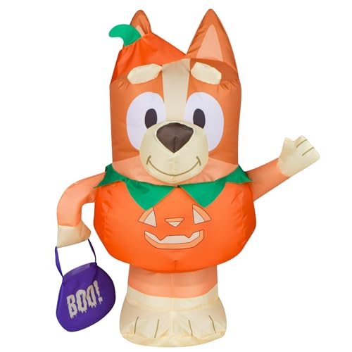 Halloween Inflatable Bluey Character Decoration, 2ft Tall, Indoor Tabletop Display (Bingo)