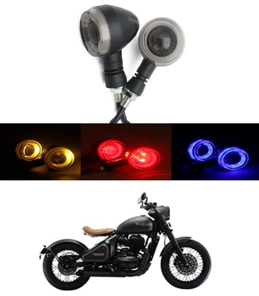 RKPSP 12V Bike Indicators Turn Signal Light Bike Running Lights For