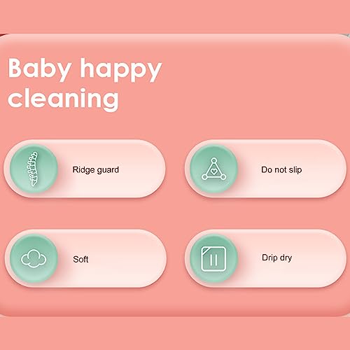 Image of Foldable Clean Rinse Baby Bather for Newborns Portable, Space Saving Infant Bath Tub with Easy Cleaning, Suitable for Most Sinks, Perfect Moms and Babies (Gray)