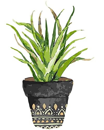 Cadeau d'anniversaire personnalisable kit peinture diamant 5D complet plantes en pot