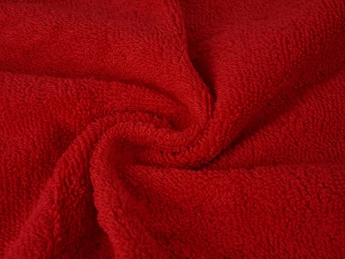 Image of Casa Copenhagen, Germany Design - He & She Super Soft Collection 100% Cotton 2 Pieces Large Bath Towel (Size : 70 x 140 cm) - American Blue & American Red
