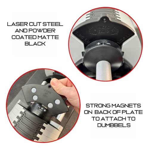 Image of Micro Gainz 1.25LB Magnetic Plates for Nuobell Dumbbells, 2 or 4 Piece Set