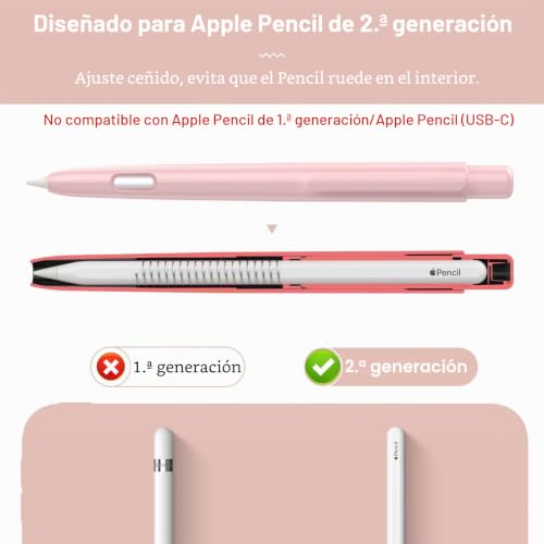 Funda para Apple Pencil Pro con clip resistente y punta retráctil anticaídas 2