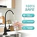 Drinking Water Faucet, Lead-Free Kitchen Water Filter Faucet for Reverse Osmosis or Water Filtration System, RO Faucet, Brushed Nickel (Black Lacquer Finish)