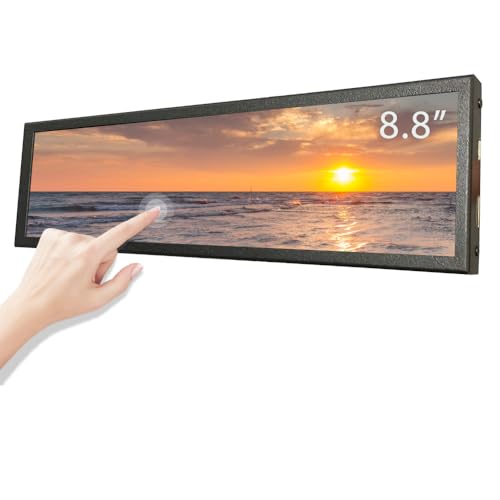 Amazon.co.jp: LESOWN 8.8インチワイドタッチスクリーンモニター