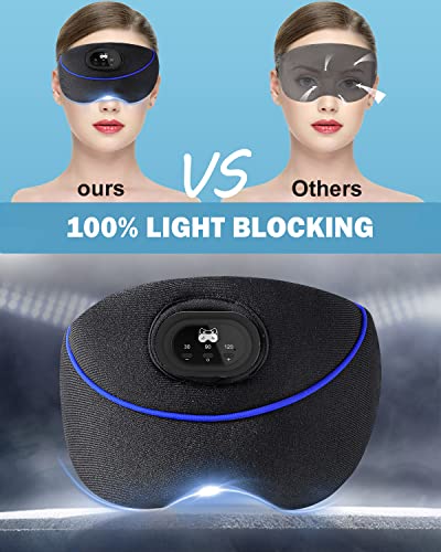 Sleep Headphones, White Noise Bluetooth Sleep Mask Wireless Silk Eye Mask With Timing, Sleep Mask With Bluetooth Headphones For Side Sleepers Travel Yoga, Cool Gifts For Men Women #TOP6