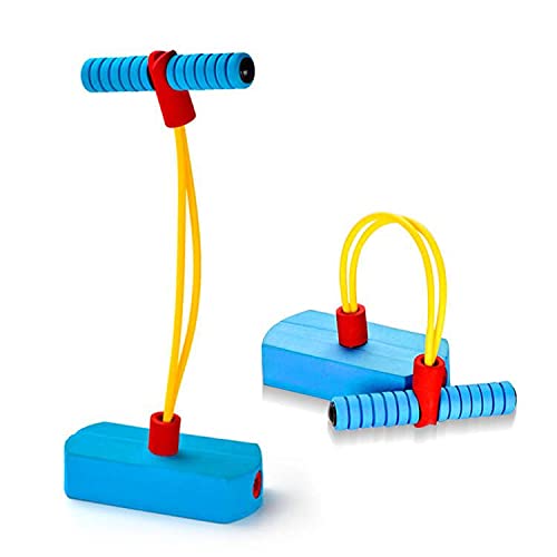 deAO Pogo Saltarín Tubo de Tensión de Salto para Actividades Infantiles y Familiares Cuerda Elástica, Base de Gomaespuma con Sonido de Brinco – Regalo Original, Pogo Stick Carga MAX 100 KG