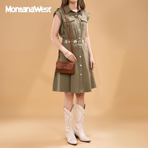 Montana West Crossbody Bags for Women RFID Wristlet Wallet Purse with Phone Pocket Clutch Handbags with Credit Card Slots2