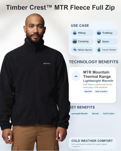 Image of Columbia Men Timber Crest MTR Full Zip Jacket upto 15c
