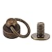 HEEPDD 20 stücke DIY Lederhandwerk Niet, 8mm Metallschrauben Niet mit Pull Ring Schnalle Messing Nieten Ring Nippel Nagel Montage Schraube für Geldbörse Brieftasche Handtasche Fall Dekoration(Bronze) Tage 2 günstig Kaufen-HEEPDD 20 stücke DIY Lederhandwerk Niet, 8mm Metallschrauben Niet mit Pull Ring Schnalle Messing Nieten Ring Nippel Nagel Montage Schraube für Geldbörse Brieftasche Handtasche Fall Dekoration(Bronze)