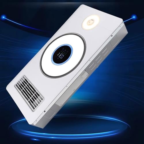 Ventilador integrado de techo para baño multifunción con extractor, iluminación y calefacción miniatura 4