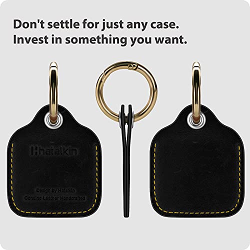 Compatible With Apple Airtag Holder Case Air Tag Case Keychain Genuine Crazy Horse Leather Air Tags Keyring Compatible With Apple Airtags Gps Item Finders Accessories #TOP3