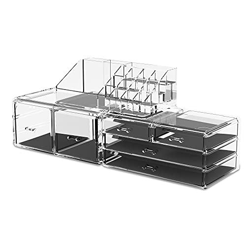 6-Drawer Makeup Organizer Set - Stacked Storage Solution - Image 6