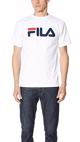 Fila Men s Printed Tee, White Peacoat, Large