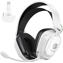 2.4GHz Wireless Gaming Headset for Xbox Series X|S, Xbox One, Xbox360, PS5/4, PC, Low-Latency Bluetooth Gaming Headphones with 3D Surround Sound for Xbox 360 Accessory Kits