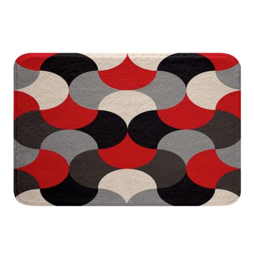 Feelyou Geometric Print Bath Mats Bathroom 20" x32 Kids