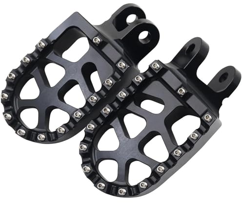 para CRF 230 L para CRF 1000 L para CR 80 R para CR 85 R Reposapiés De Motocicleta Pedales De Reposapiés Pedales Motocicleta(Black)