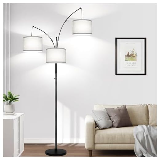 Modern Dimmable Floor Lamp with Shade
