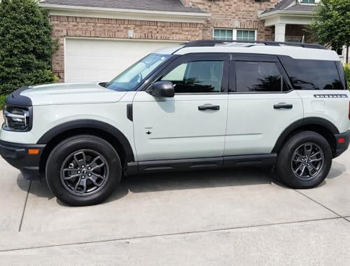 2021-2026 Tape-On Rain Guards for Ford Bronco Sport Side Window Visor Deflectors Sport Big Bend Outer Banks Badlands Heritage 2022 2023 2024 2025