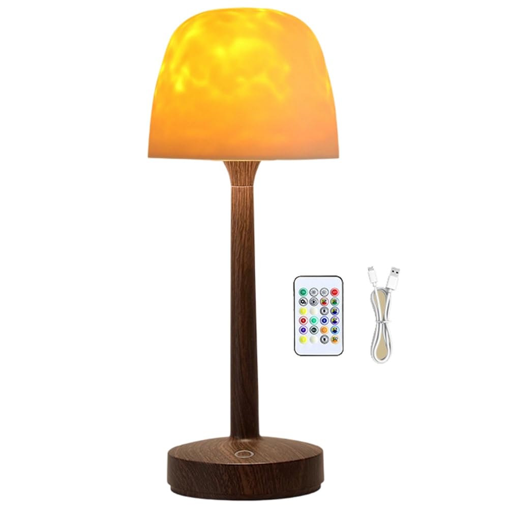 UDSKNV[KSL RGB Floor Lamp 16-Colors Dimmable Color-Changing Light with Remote Control Water Ripple Ambiance Effects Ambient Lighting Projection Lamp