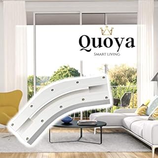 QUOYA QL500 Smart Curtain Track- All Accessories (135 Degree Bend Set) (FOR QL500 Model ONLY) (NOT compatible with QL600 and AT5810)