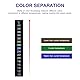 POPETPOP 10 Stücke Aquarium Temperatur Messgerät Aufkleber, Thermometer Strip für Haus Fisch Tank und Aquarium Wasserdicht Präzise