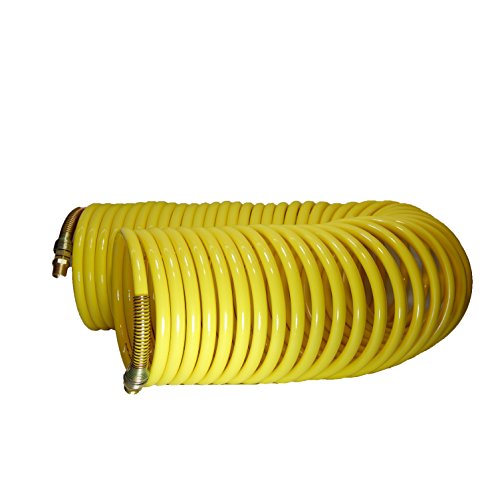 Plastair Industrial SBH8100-81-5-U Copolymer Snapback Recoil Air Hose, 100' Length, 0.625