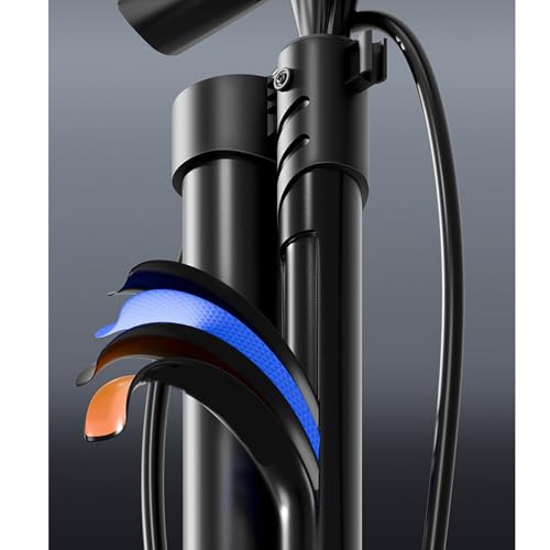 Gonfleur de pneu de vélo haute pression avec pompe manuelle grand débit - 6