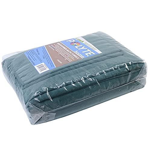 Polyte Oversize, 60 X 30 In, Quick Dry Lint Free Microfiber Bath Towel Set, 6 Piece (Green, Ribbed Design) #TOP4