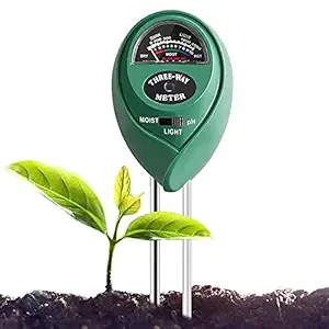 Hetkrishi Soil Tester, Gardening Tools | 3 in1 Soil Testing Meter, Ph Meter for Soil Testing, Indoor Plants, Soil Garden Tools for Home Gardening, Home Indoor Outdoor Garden Farm Lawn Plant Flower